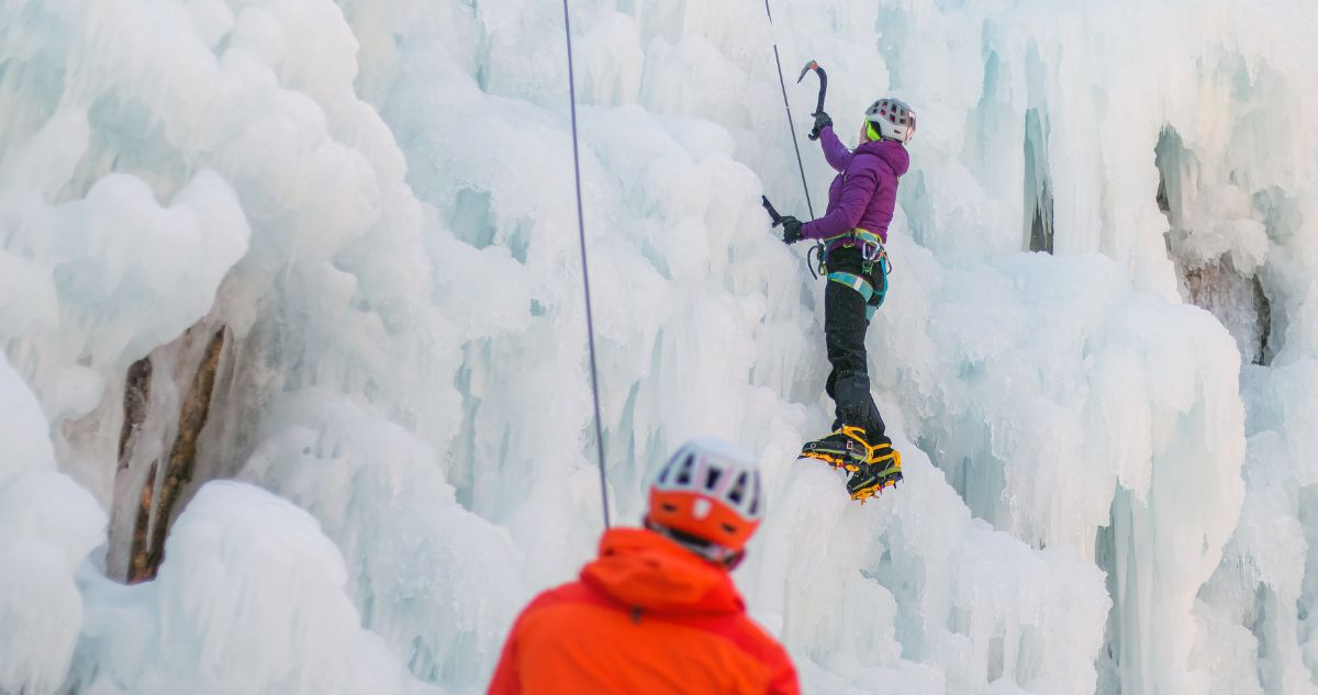escalade sur glace