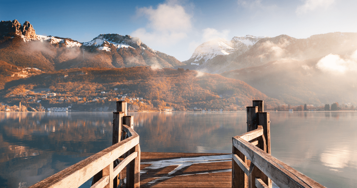lac d'Annecy hiver