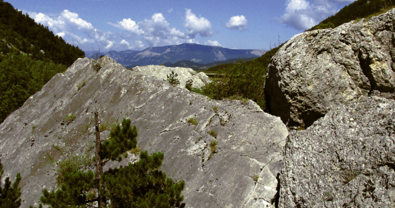 Sentier des roches Crest