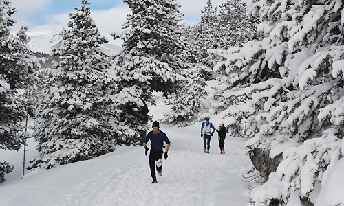 snow trail font romeu romeufontaine