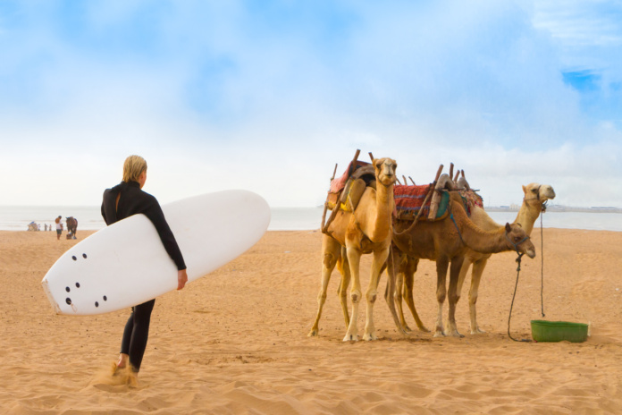 Place de surf au Maroc